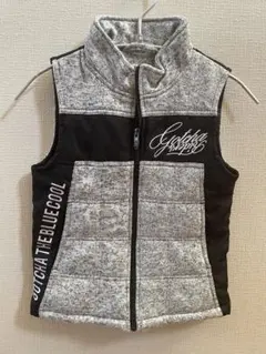 【美品】gotcha ベスト ゴルフ　グレーと黒のコンビネーション　130