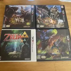 モンスターハンター4/4G/3G ゼルダの伝説2 セット 3DSソフト