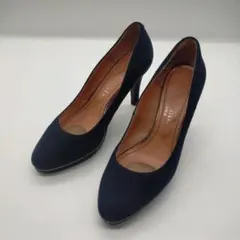美品　アルテミス　ダイアナ　パンプス　22.5 ネイビー ポインテッドトゥ