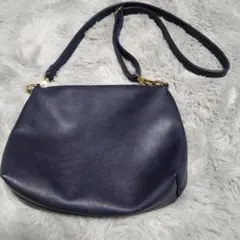 【1063】FIRANO ネイビー ショルダーバッグ