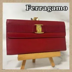 Ferragamo＊フェラガモ＊長財布＊赤✨のサムネイル