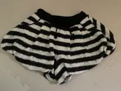 mezzo piano Mサイズ 150ショートパンツ 白黒ストライプ