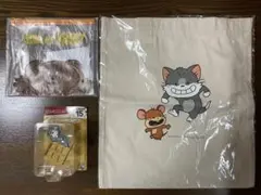 トムとジェリー Happyくじ トートバッグ、ポーチ、フィギュアまとめ売り