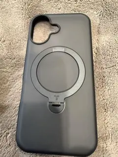 ブラック マグネット式スタンド付きiPhoneケース