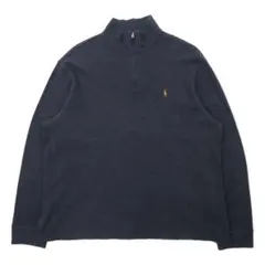 POLO RALPH LAUREN ハーフジップ スウェット XL グレー