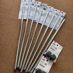 다이소 조인트 랙 폴 47cm 캐스터 포함 8개 세트