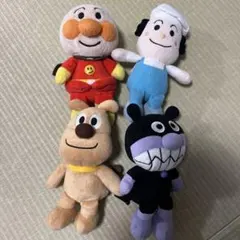 アンパンマン ぬいぐるみ 4体セット 約15cm