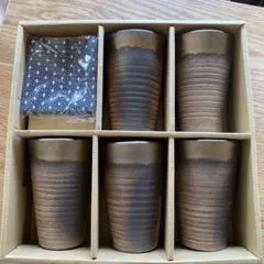 陶器製和風タンブラー6個セット