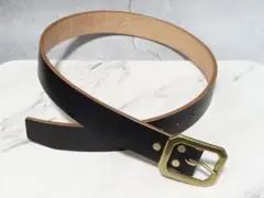 5ミリ厚 多脂革 ブラック 茶芯 ベルト G29バックル