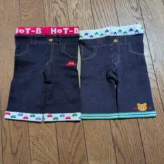 HOT BISCUITS ベビースパッツ デニム風 パンツ 80cm 2枚セット