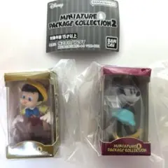 ♡ディズニー ミニチュア&パッケージコレクション2ダンボ ピノキオ2点
