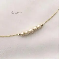 コットンパールネックレス　キスカ