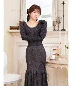 Darich ダーリッチ　グリッターマーメイドニットワンピース