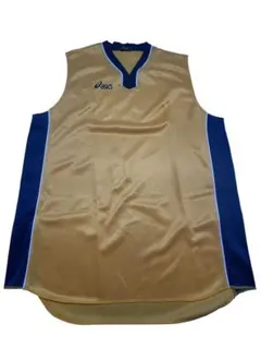 未使用アシックスasicsバスケットタンクトップ黄×紺Lのサムネイル
