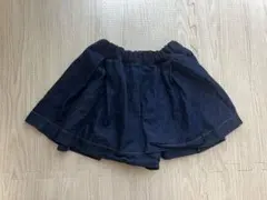 コムサイズム デニムライクストレッチキュロットスカート