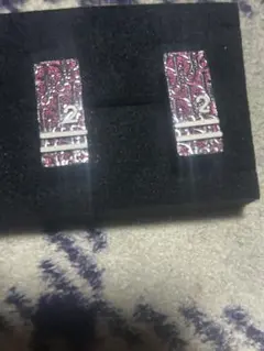 ミ*ー様 Dior ピンク装飾 シルバーイヤリングトロッターヴィンテージ美品