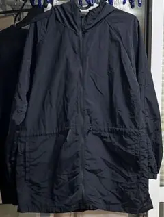 美品お買得new balanceニューバランス　ウエスト紐　ナイロンジャケット黒