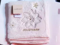 JILL STUART 花刺繍 タオルハンカチ
