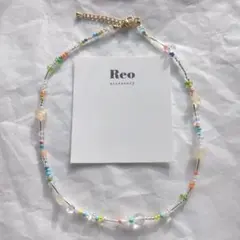 №1997クリア カラフルビーズネックレス