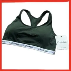 【ハワイ購入】Calvin Klein ブラレット 深緑 ノンワイヤー Mのサムネイル
