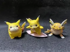 ポケットモンスター　ポケモン　モンコレ　ピカチュウ　波乗りピカチュウ　ライチュウ