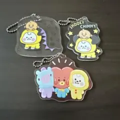 BT21キャラクターキーホルダー3個セット