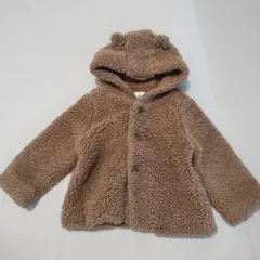 ベビーギャップ baby gap ボア フード ブラウン 70cm 美品