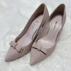 DIANA ダイアナ ピンク スエード パンプス 23cm