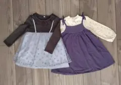 長袖ワンピースセット　春秋　女の子