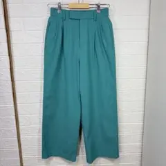 DONEEYU ツータックワイドパンツ ターコイズ