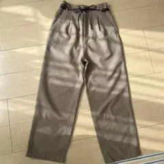 フリークスストア　ベージュ ワイドパンツ ウエストリボン付きのサムネイル