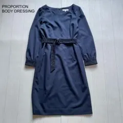 PROPORTION レースベルトハートネックタイトワンピース