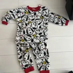 スヌーピー柄フリースパジャマ上下セット