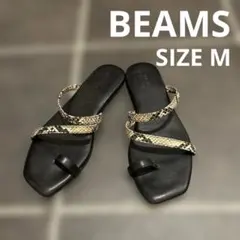 BEAMS HEART パイソン柄 トングサンダル Mサイズのサムネイル