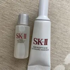 SK-Ⅱ 美白美容液 ジェノプティクスウルトオーラエッセンス 10ml、化粧水