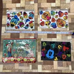 【4個】ディズニー　ポーチ&小物入れ
