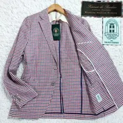 未使用タグ付　アントニオラヴェルダ　テーラードジャケット　アンコン　チェック　M