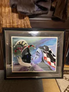 F10号】天野喜孝/手描き作品/表裏サイン有り/油彩/絵画/美品/高級額縁