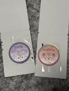 ダッフィ&フレンズ　ワッペン(ステラルーとシェリーメイの2枚セット)