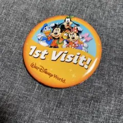 アメリカ　フロリダディズニーワールド　1First Visit 缶バッチ