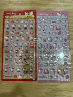 正規品　ボンボンドロップシール　 ハローキティ ミニ　 ピンク 赤　2枚セット