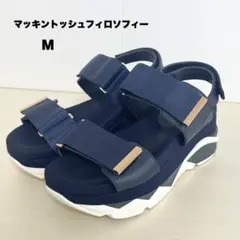 マッキントッシュフィロソフィー 厚底サンダル ネイビー Mのサムネイル