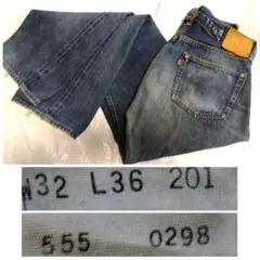 リーバイス 201 XX 98s バレンシア W32L36 ジャンク 501 c