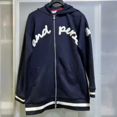 and per se⭐️ネイビー フード付きスウェットジャケット