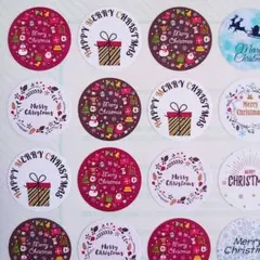 クリスマスシール⭐8種類ランダムシール♥1シート48枚