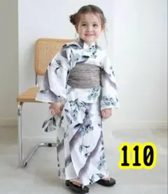utatane 子供浴衣3点セット 女の子 キッズゆかたセット 110 帯 下駄のサムネイル