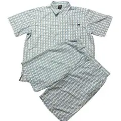 PELLE PELLE セットアップ　半袖シャツ　パンツ　総柄　2XL XXLのサムネイル