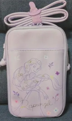 ディズニー ラプンツェル 携帯 ショルダーバッグ パープル スマホ収納可能 小物のサムネイル