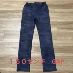 ストレートパンツ★150GAP★男子紺ネイビー迷彩