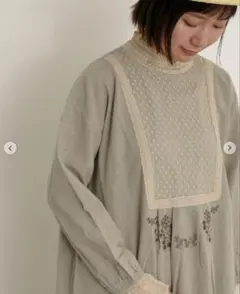 サマンサモスモス kazumi×SamansaMos2 レースブラウス ベージュ kazumi × Samansa Mos2 collaboration vol.06｜レディースファッション